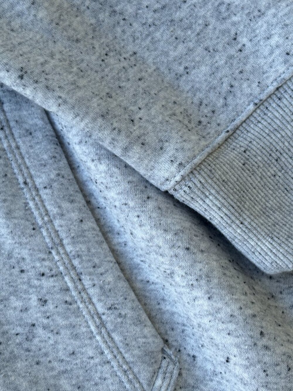 Carhartt Women’s Relaxed Fit 1/4 Zip Sweatshirt Heather Gray Speckled Size XL - Picture 3 of 6